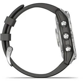 Garmin Fenix 7 Standard silber mit graphitfarbenem Armband