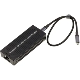 KALEA-INFORMATIQUE USB Thunderbolt 3 10G auf 10 GIGABIT ETHERNET 10G 5G 2.5G 1G 100Mb Netzwerk-Adapterkabel mit Intel JHL6340 und AQC107 Controllern.