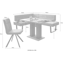 massivline&more Eckbankgruppe »Martina«, (5 tlg.), frei im Raum stellbar