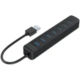 ORICO TWU3 USB auf 7x USB 3.0 Hub Adapter Schwarz