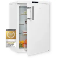 exquisit Kühlschrank KS516-V-HE-011D, 85 cm hoch, 56 cm breit, Schnellkühlenfunktion, Alarmfunktion, LED-Beleuchtung weiß