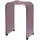 bremermann Duschhocker ergonomisch Acryl mauve-transparent ca. 33 x 27,5 x 48 cm
