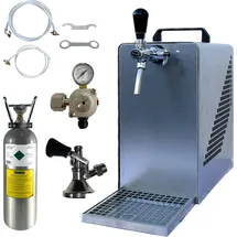 BieTal Bierzapfanlage Bierkühler BieTal® Bier Zapfanlage 30 L/h SET Typ M Kombi 2 Kg CO2