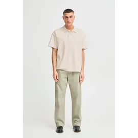 !Solid Poloshirt SOLID "Poloshirt SDOswald", Herren, Gr. S, beige (oatmeal), Obermaterial: 100% Baumwolle CO., Shirts