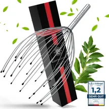 edelfeld Die entspannende Kopfmassage Spinne mit 28 Fingern von Edelfeld [VERBESSERTE VERSION 2025]- Mit Geschenkverpackung & Schleife - Kopfmassagegerät als Geschenk mit Auslegern auf 2 Ebenen Wohlfühl-Noppen