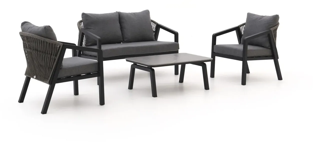 Forza Iseo Sessel-Sofa Lounge-Set 4-teilig