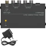 Ctmw Phono-plattenspieler-vorverstärker – Mini-elektronik-stereo-audio-phonographen-vorverstärker Mit Rca-eingang, Rca-ausgang Und Rauscharmem Betrieb, 12 Volt Stromversorgung