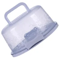 Generisch Tortenglocke - Rund Tortentransportbox Mit Haube Und Griff - Tragbarer Kuchenbehälter Mit Klickverschluss Für Sicheren Transport Von Torten, Kuchen & Muffins