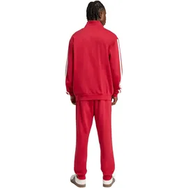 adidas Basic 3-Streifen Trainingsanzug active maroon/white S