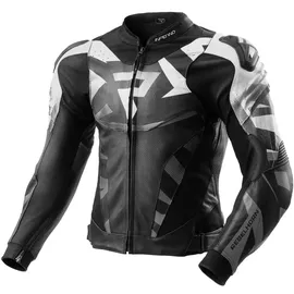 Rebelhorn Inferno Lederjacke Schwarz/Weiß 50