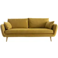 Dreisitzer-Sofa CREEP kümmelgelb