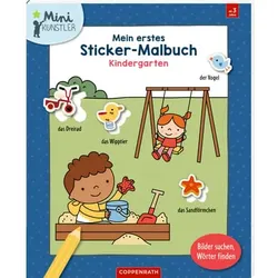 Coppenrath Mein erstes Sticker-Malbuch: Kindergarten - Mini-Künstler