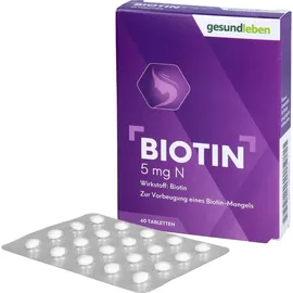 Alliance Healthcare Deutschland GmbH Gesund leben Biotin 5 mg N
