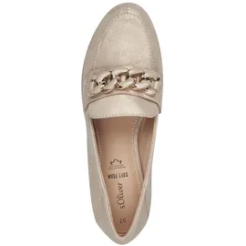 s.Oliver Slipper Damen Gold/Champagne 39