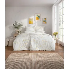 Estella Ateliers Bettwäsche-Garnitur-Mako-Satin Svenja Farbe gelb Größe 135x200+80x80+40x80 - Gelb