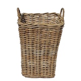 Casa Moro Flechtkorb Rattan Korb Matera mit Henkel Weidenkorb (Aufbewahrungskorb eckig Weidemkorb, in drei Größen und als Set), Naturkorb Rattankorb groß braun 56 cm