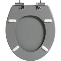 Primaster WC-Sitz Betonoptik Dunkelgrau