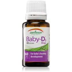 Jamieson Baby Vitamin D3 400 IU Tropfen für die gesunde Entwicklung von Kindern für Kinder 11.7 ml
