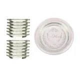 Weck 12 Stück WSK Deckel 60mm für Einmachgläser 80ml 140ml 160ml 220ml