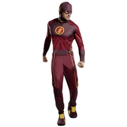 Rubie ́s Kostüm The Flash Kostüm Basic, ‚Schnell‘ & easy verkleidet als flinker Superheld! rot