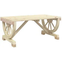 vidaXL Garten-Couchtisch 90x50x40 cm Massivholz Tanne