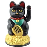 Freak Scene Superfreak Glückskatze - Maneki-Neko - Winkekatze - 11 cm - schwarz