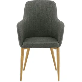 VCM ebuy24 Esszimmerstuhl Grau Eiche dekor.