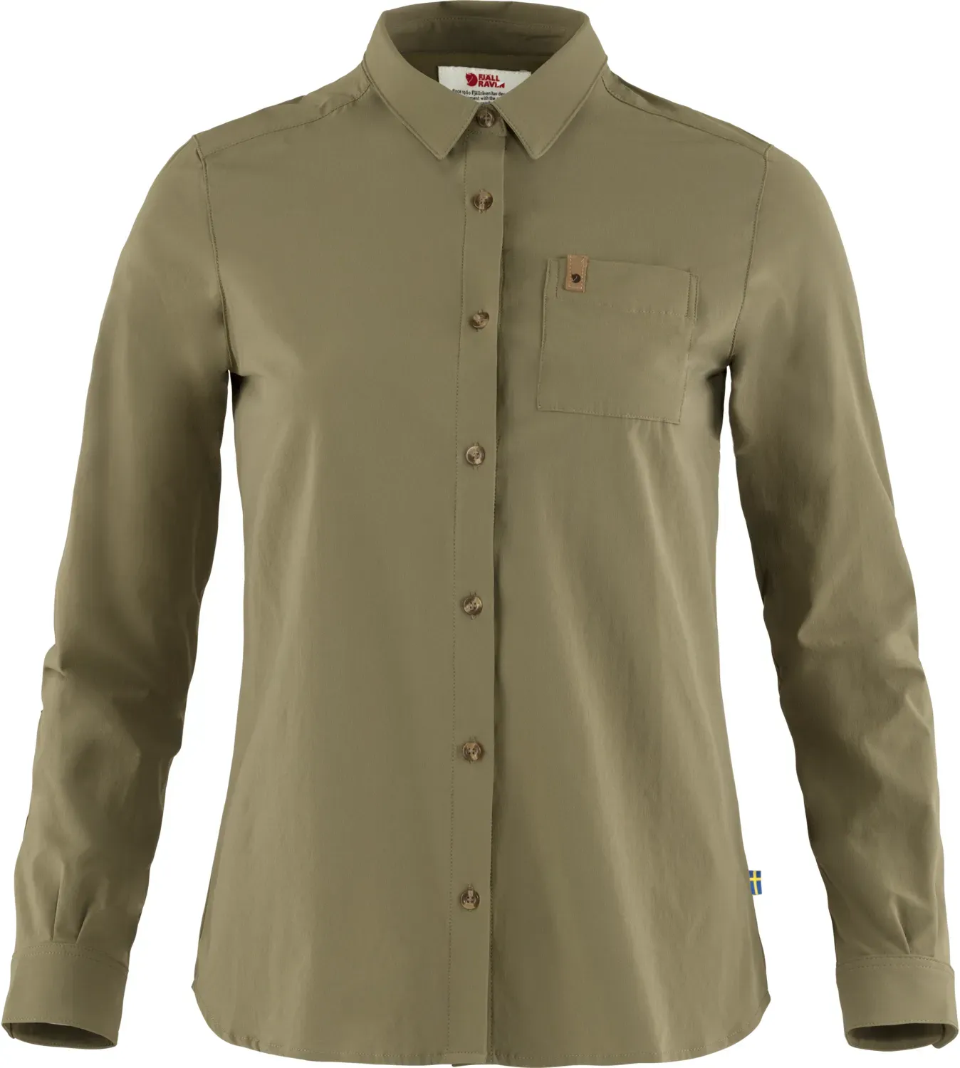 FJÄLLRÄVEN Övik Lite Shirt LS W 620 Green, 620 Green, XL