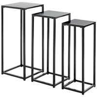 Haku-Möbel HAKU Möbel Pflanzenständer-Set Metall schwarz
