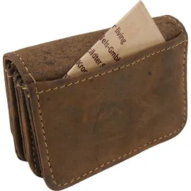 GREENBURRY Vintage Geldbörse Leder braun