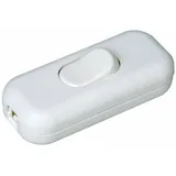 Kopp Schnurzwischenschalter, 1-polig, 250 V, 6 A, weiß,