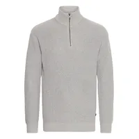 !Solid Troyer SDGoma", Herren, Gr. XXL, grau (griffin melange), Obermaterial: 70% Baumwolle CO recyc.. 30% Polyester Pol. recyc.., Pullover Troyer