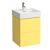 Laufen Kartell Waschtisch-Unterschrank H4075090336441 48x60x45cm, 2 Schubladen, senfgelb