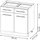 Vicco Schubladenschrank Fame-Line 80 x 82 x 60 cm Schwarz