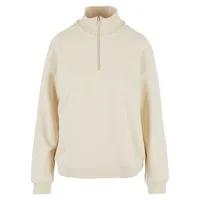 URBAN CLASSICS Light Terry Halbzippullover White Sand S