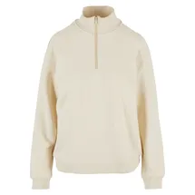 URBAN CLASSICS Light Terry Halbzippullover White Sand S