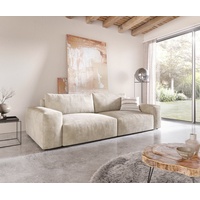 DeLife Big-Couch Lanzo XL Cord Beige 270x130 cm