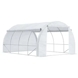 Outsunny Foliengewächshaus mit UV-Schutz, für Garten,