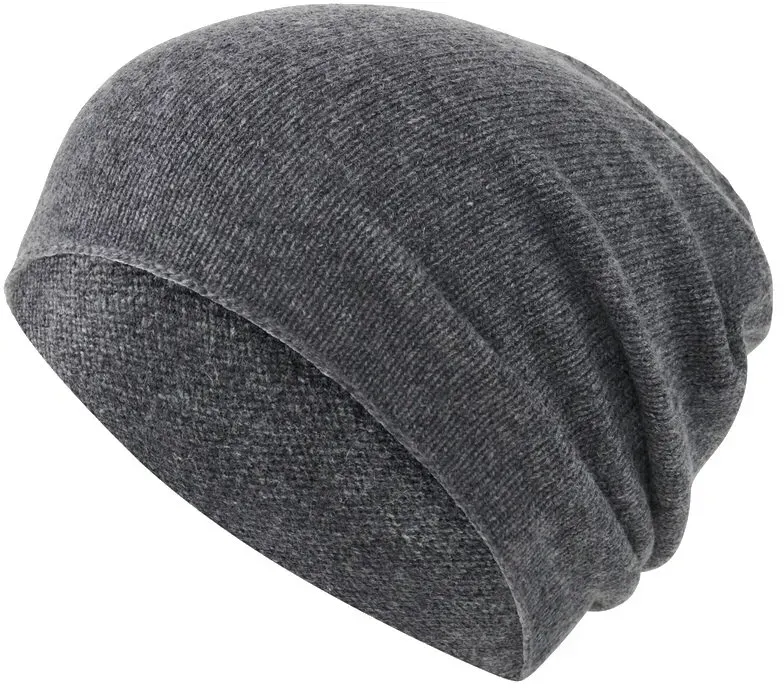 Falke Strickmütze (Beanie) Unisex - Kaschmir, ohne Umschlag - dunkelgrau - 1 Stück