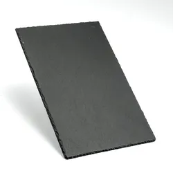 Servierplatte SCHIEFER - Schieferplatte - rechteckig - L: 30cm - B: 20cm - schwa...
