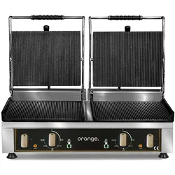 orange. orange Kontaktgrill, 2x 2,5kW, gerillt, 2 Platten unten, 2 Platten oben, 820x500x300mm
