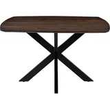 LABEL51 Esstisch Blake – Espresso – Mangoholz – 140 x 140 cm - Braun