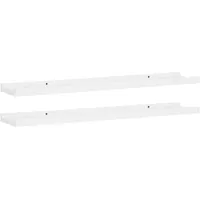 vidaXL Wandregal 80 x 9 x 3 cm Weiß