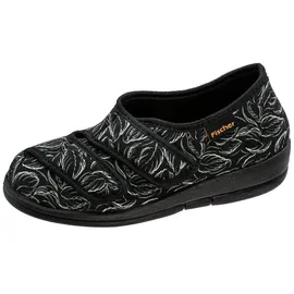 Fischer Fischer-Markenschuh Dora Hausschuh zum Schlupfen, Microstretch, Weite H, Kettverschlüsse bunt|schwarz 38 EU
