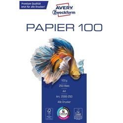 AVERY Zweckform 2566-250 Druckerpapier - A4, 100g/m2, 250 Blatt, weiß