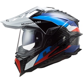 LS2 MX701 C Explorer Frontier G Motocross Helm, schwarz-blau, Größe XS