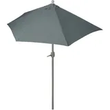 Sonnenschirm Halbrund Lorca, Halbschirm Balkonschirm, Uv 50+ Polyester/alu 3kg 300cm Anthrazit Ohne Ständer