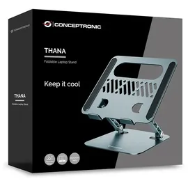 Conceptronic Laptop Halterung Faltbar/höhenverst./17\" grau"