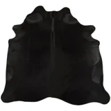 KUHFELL online & NOMAD Fellteppich ECHTES KUHFELL RINDERFELL TEPPICH SCHWARZ GEFÄRBT ca. 220 x 200 cm 190 cm