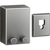 Ausziehbare Wäscheleine, Wandbox aus abs + Kleiderständer aus Aluminium mit verstellbarem Edelstahlseil, einfacher Stil, robust